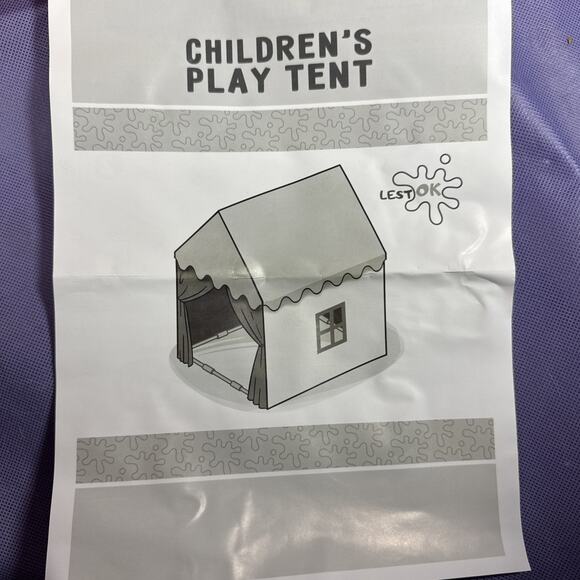 Lest Ok Kids Play Tent Playhouse Girls Pink New - Picture 2 of 6